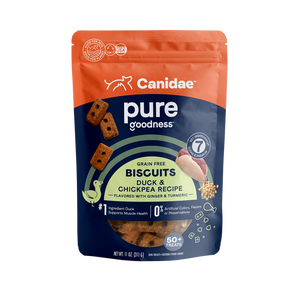 Canidae - Grain-Free Pure Heaven Biscuits with Duck & Chickpeas Crunchy Dog Treats - Southern Agriculture 