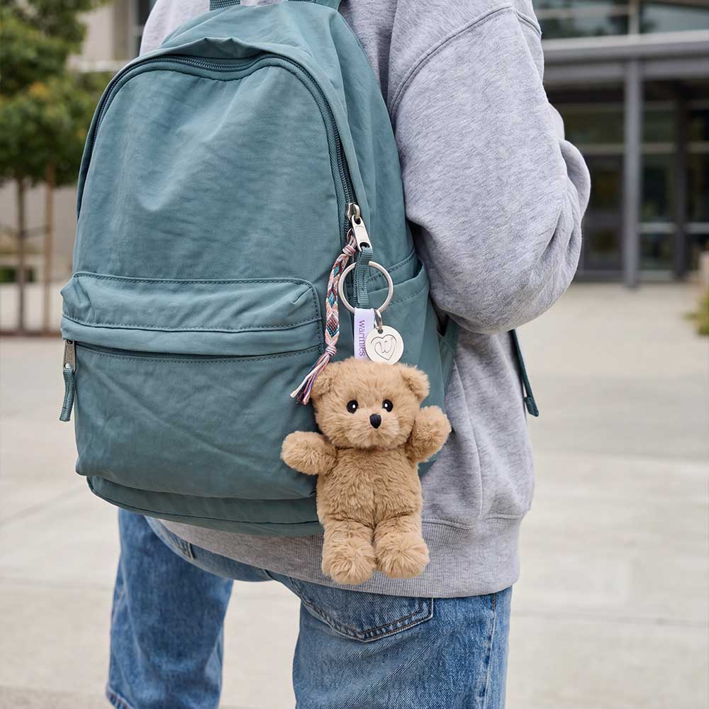 Warmies Key Chain Bear Brown