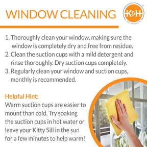 K & H Pet Products - EZ Mount Window Kitty Sill Single Level