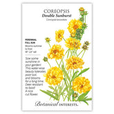 Botanical Interests, Inc. - Coreopsis Double Sunburst Seeds - Southern Agriculture 