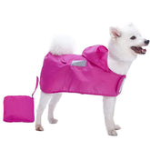 Blueberry Pet - Cerise Pink | 3M Reflective Dog Raincoat Hooded