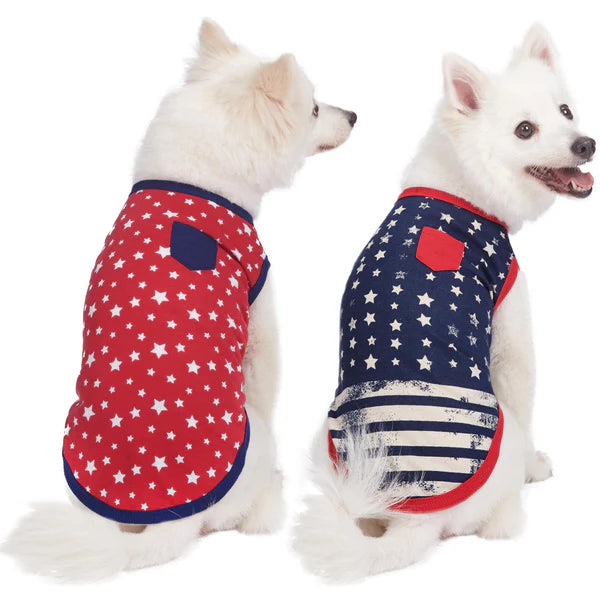 Blueberry Pet - National Pride | American Flag Theme Dog T-Shirts