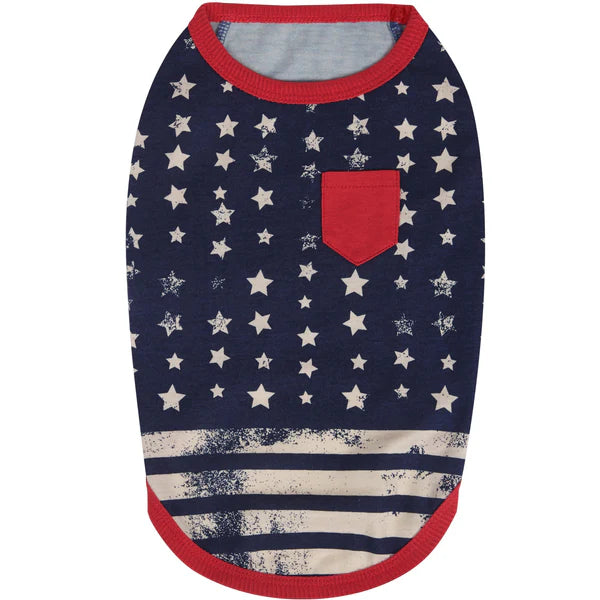 Blueberry Pet - National Pride | American Flag Theme Dog T-Shirts