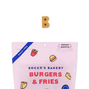 Bocce's Bakery - Burgers & Fries Crunchy Biscuits Dog Treats
