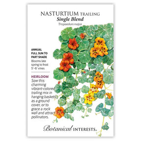 Botanical Interests, Inc. - Nasturtium Trailing Single Blend Seeds