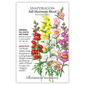 Snapdragon Tall Maximum Seeds - Southern Agriculture 