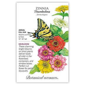 Botanical Interests, Inc. - Zinnia Thumbelina Seeds