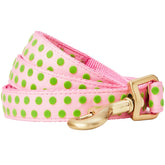 Blueberry Pet - Baby Pink | Soft Touch Dotted Velvet Dog Leash