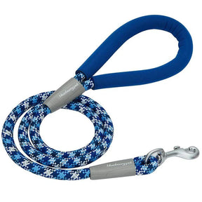 Blueberry Pet - Neoprene Handle Rope Dog Leash in Diagonal Stripe