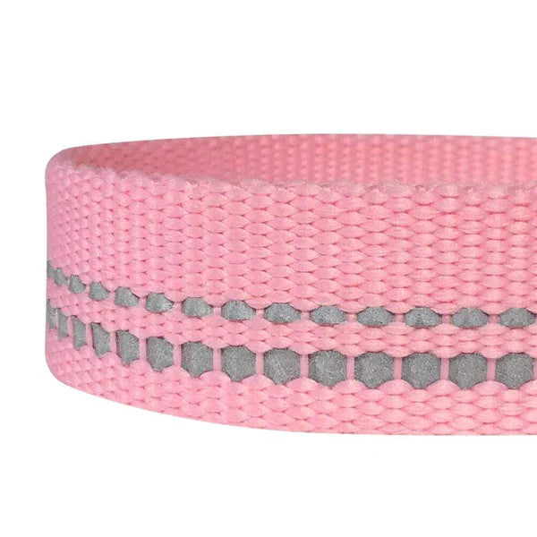 Blueberry Pet - Baby Pink | 3M Reflective Neoprene Padded Dog Leash