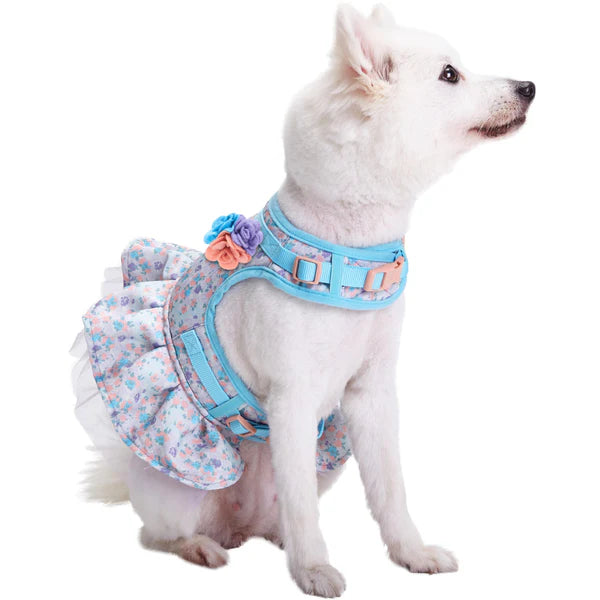 Blueberry Pet - Lavender | Made Well Floral Print Dog Dress Harness