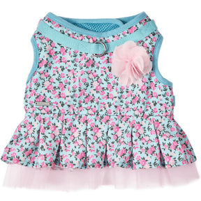 Blueberry Pet - Light Blue | Made Well Floral Print Dog Dress Harness