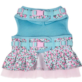 Blueberry Pet - Light Blue | Made Well Floral Print Dog Dress Harness