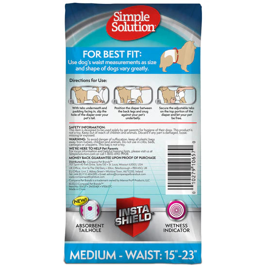 Disposable Dog Diapers 12 packs