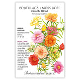 Botanical Interests, Inc. - Portulaca Moss Rose Double Blend Seeds