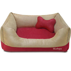 Blueberry Pet - Color-Block Premium Microsuede Dog Bed Cover