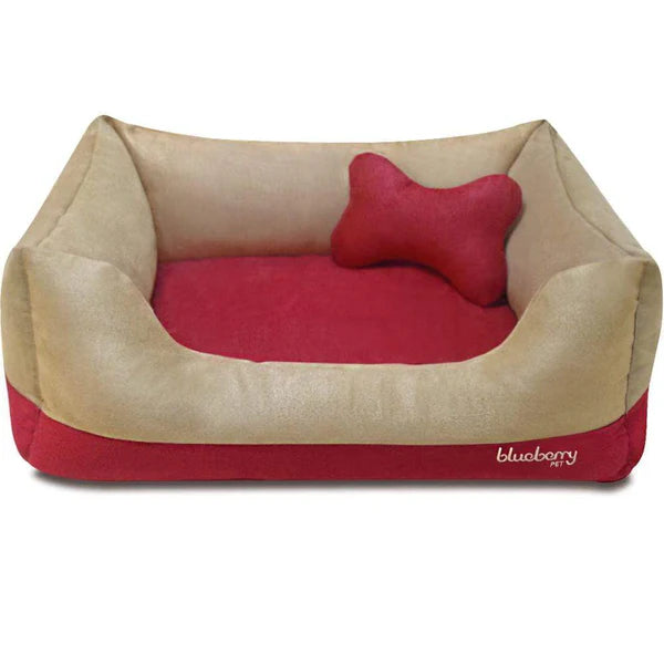 Blueberry Pet - Color-Block Premium Microsuede Dog Bed Cover