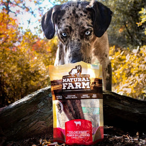 Natural Farm - Power Bully Stick - Beef Cheek Muscle & Beef Pizzle Sheath (6" 5pk)