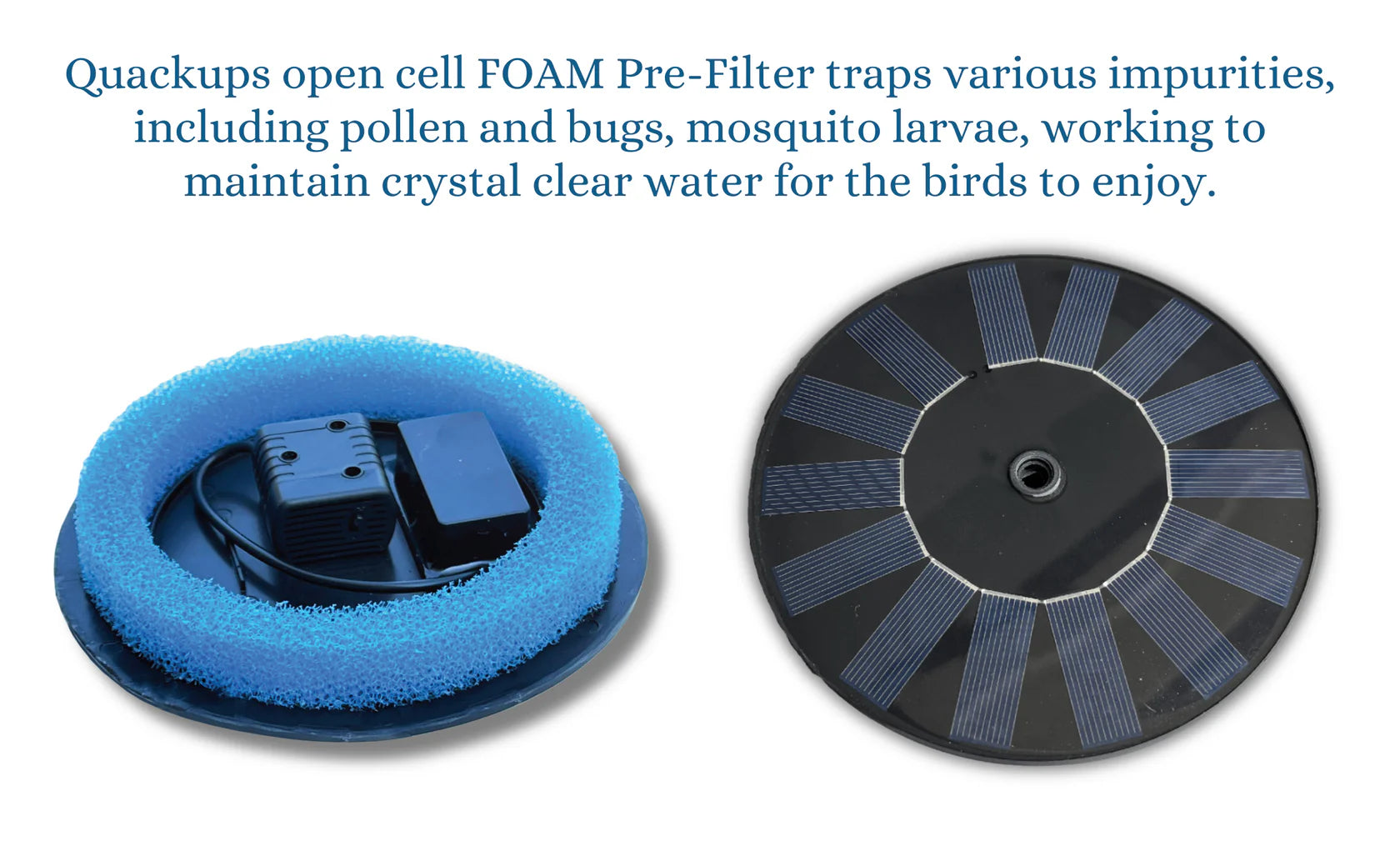 Quackups - Replacement Foam Pre-Filters for Bubbler Bird Bath