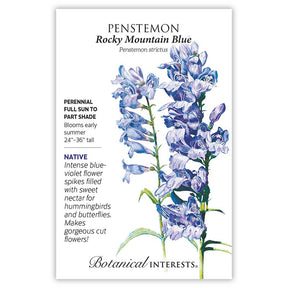 Botanical Interests, Inc. - Rocky Mountain Blue Penstemon Seeds