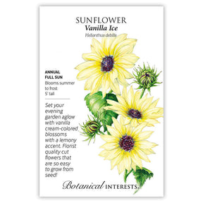 Botanical Interests, Inc. - Vanilla Ice Sunflower Seeds