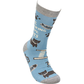Primitives by Kathy - Socks I Freaking Love Cats