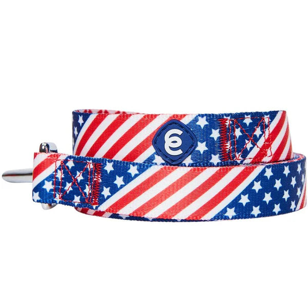 Blueberry Pet - American Flag Dog Leash