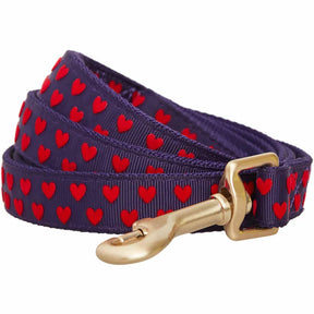 Blueberry Pet - Gothic Grape | Dotted Velvet Heart Dog Leash