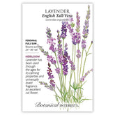Botanical Interests, Inc. - Lavender English Tall/Vera Seeds - Southern Agriculture 
