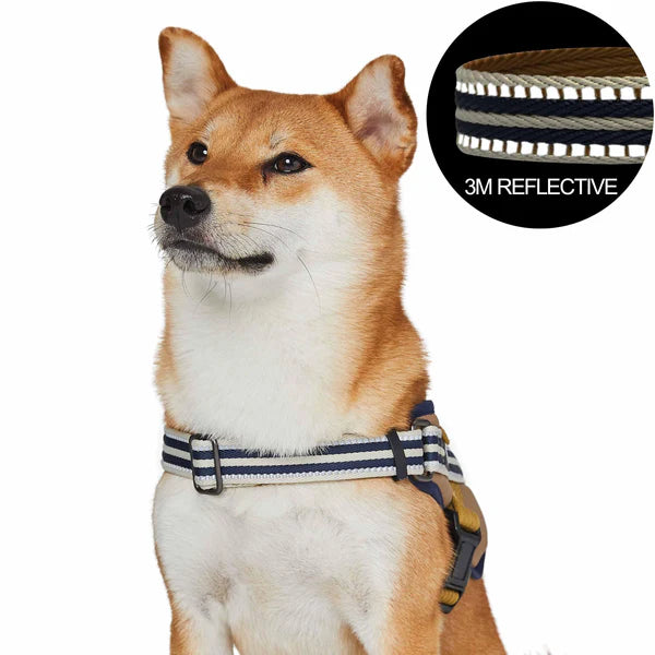 Blueberry Pet - Olive and Blue-gray | Service K-9, 3M Reflective Dog Harness