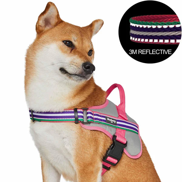 Blueberry Pet - Pink, Emerald and Orchid | Service K-9, 3M Reflective Dog Harness - Southern Agriculture 
