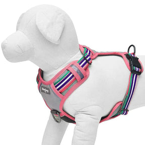 Blueberry Pet - Pink, Emerald and Orchid | No Pull 3M Reflective Dog Harness Vest with Handle