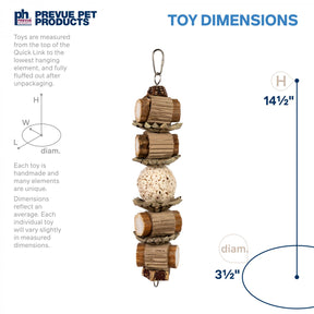 Prevue Hendryx - Lumberjack Stack Cage Bird Toy