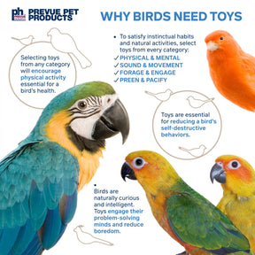 Prevue Hendryx - Lumberjack Stack Cage Bird Toy