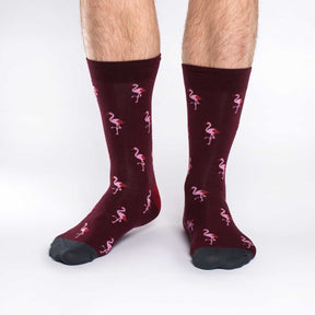 Good Luck Sock - Pink Flamingo