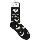 Primitives by Kathy - Socks Fluent in Fowl Language
