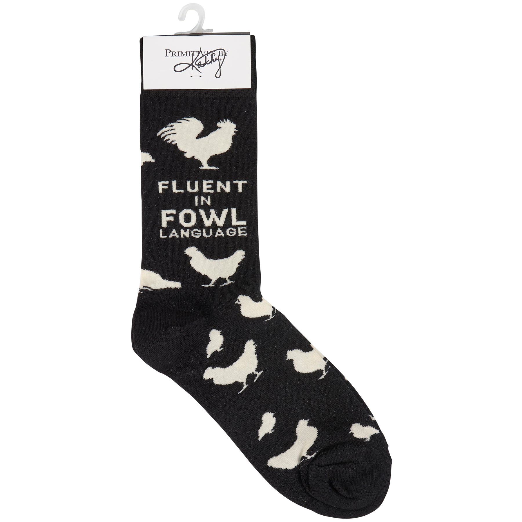 Primitives by Kathy - Socks Fluent in Fowl Language