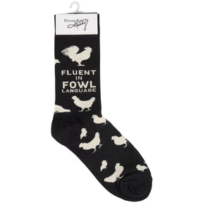 Primitives by Kathy - Socks Fluent in Fowl Language