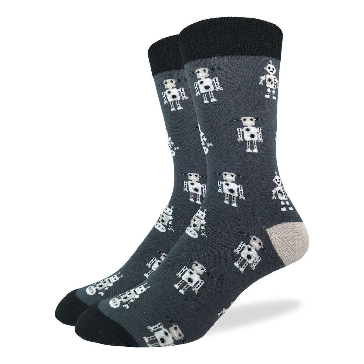 Good Luck Sock - Gray Robot
