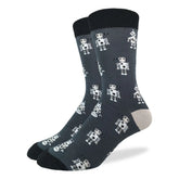 Good Luck Sock - Gray Robot