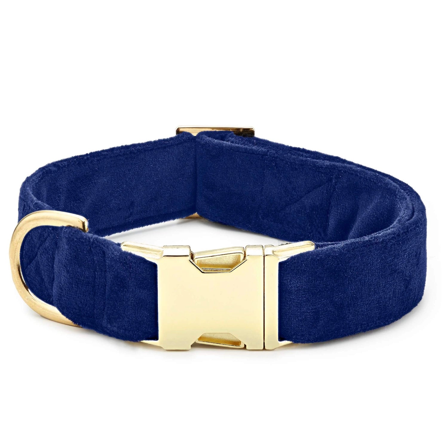 The Foggy Dog - Dog Collar Velvet Navy