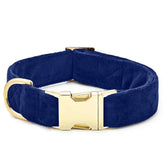 The Foggy Dog - Dog Collar Velvet Navy