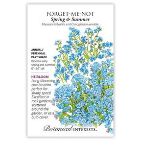 Botanical Interests, Inc. - Forget-Me-Not Spring & Summer Seeds - Southern Agriculture 