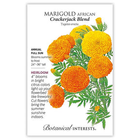 Botanical Interests, Inc. - Marigold African Crackerjack Seeds - Southern Agriculture 