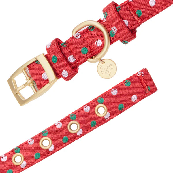 Blueberry Pet - Polka Dot | Luxurious Christmas Festival Dog Collar