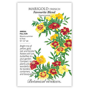 Botanical Interests, Inc. - Marigold French Favorite Blend Seeds - Southern Agriculture 