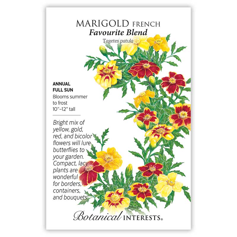 Botanical Interests, Inc. - Marigold French Favorite Blend Seeds - Southern Agriculture 