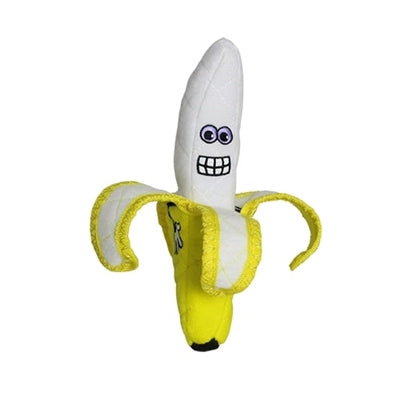 Tuffy Dog Toys - Funny Food Banana Durable Squeak Toy - Southern Agriculture 