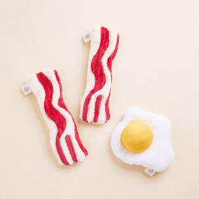 The Foggy Dog - Dog Toy 2 Pc Bacon & Egg