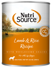 NutriSource - Lamb & Rice All Life Stages Dog Food Can